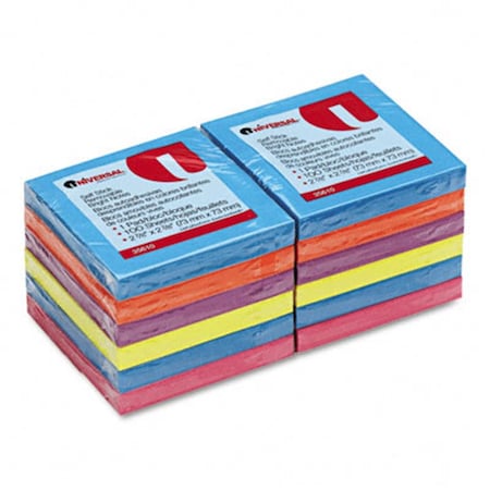 Universal Standard Self-Stick Ultra Pads 3 X 3 4 Colors 12 100-Sheet Pads Pack